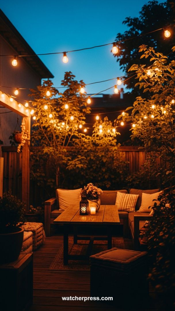 Ambient Canopy: Maximizing Coziness with Café String Lights
