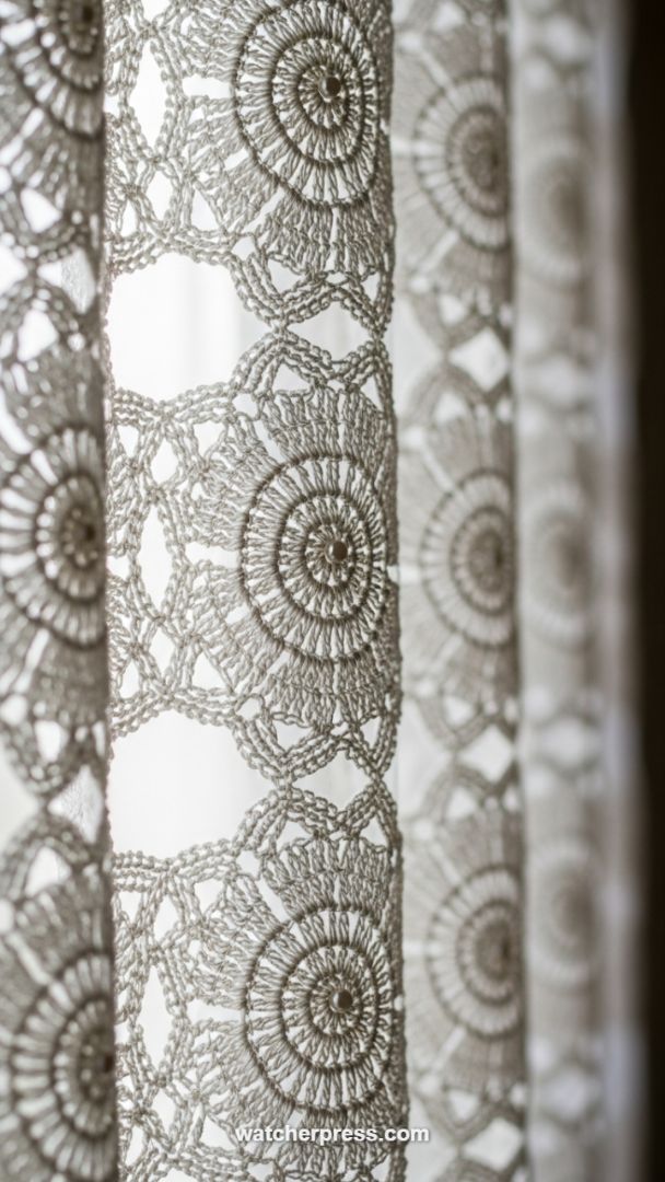 Artisanal Crochet Lace Drapery: Elevating Outdoor Privacy with Bohemian Elegance