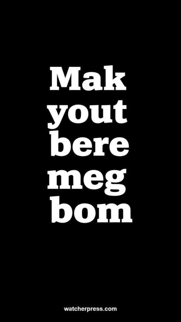 Assertive Bold Text Blackout Wallpaper