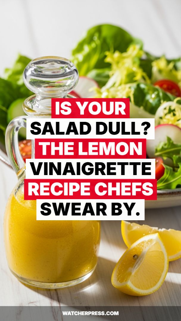 Chef-Approved Lemon Vinaigrette: The Ultimate Dump-and-Go Salad Dressing