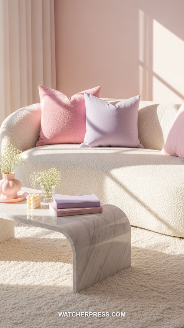 Cloud-Like Comfort: Mastering the Boucle and Pastel Aesthetic