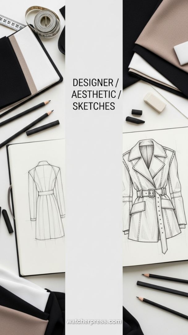 Conceptualizing High-Impact Monochromatic Fashion: The Designer's Aesthetic Sketchbook