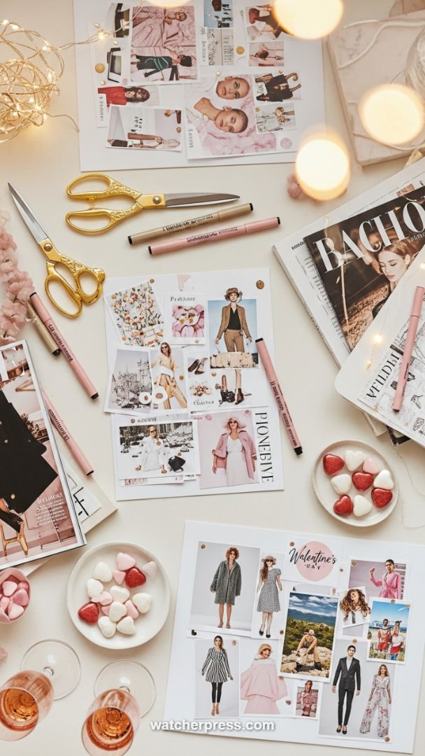Curating the Vision: A Luxurious Flat Lay of Fashion Mood Boarding Essentials
