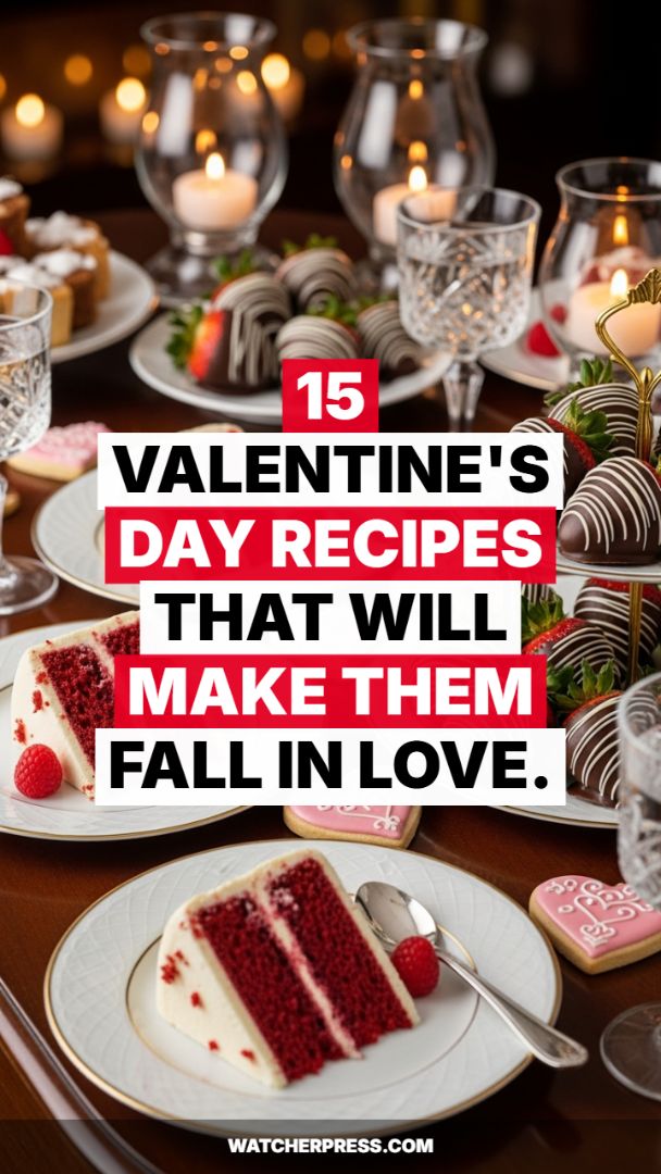 Decadent Valentine's Dessert Spread: Red Velvet and Chocolate Indulgence