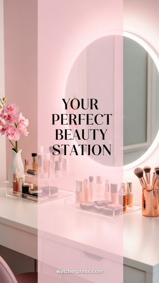 DIY Luxe Vanity: Creating a High-End Illuminated Beauty Station on a Budget