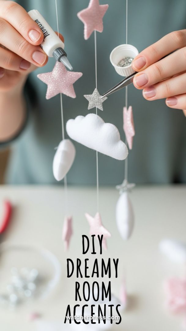 DIY Whimsical Accents: Crafting a Personalized Hanging Mobile for a Spring Nursery Refresh