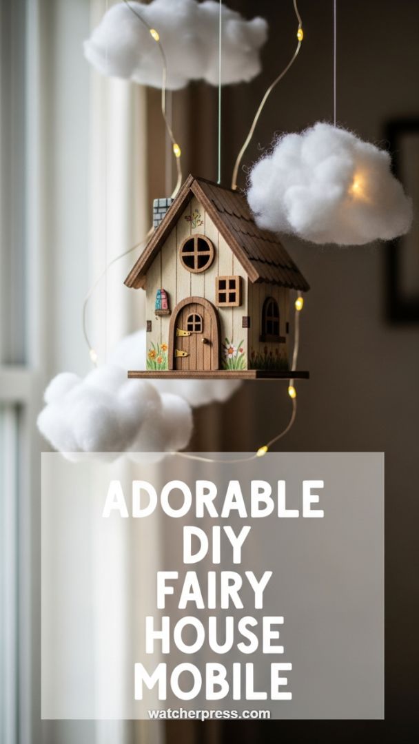 Dreamy DIY Cloud Mobile: Bringing Whimsical Light to Spring Windows