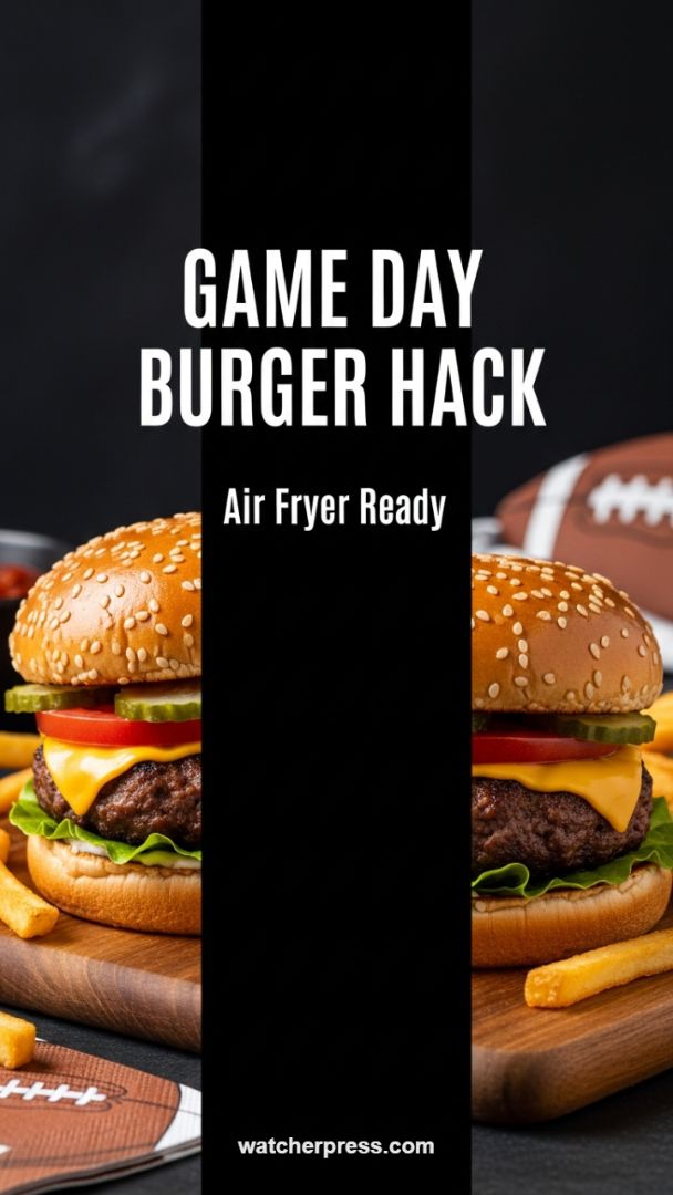 Effortless Entertaining: The Air Fryer Burger Hack for Seamless Game Day Parties