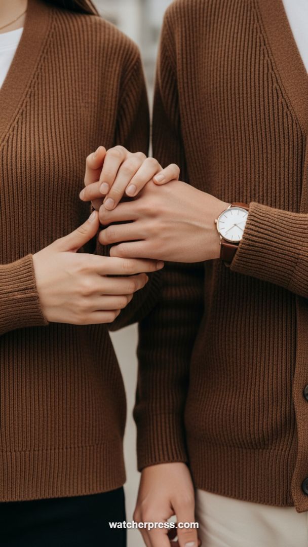 Elevated Earth Tones: The Essential Ribbed Cardigan for Modern Street Cohesion.