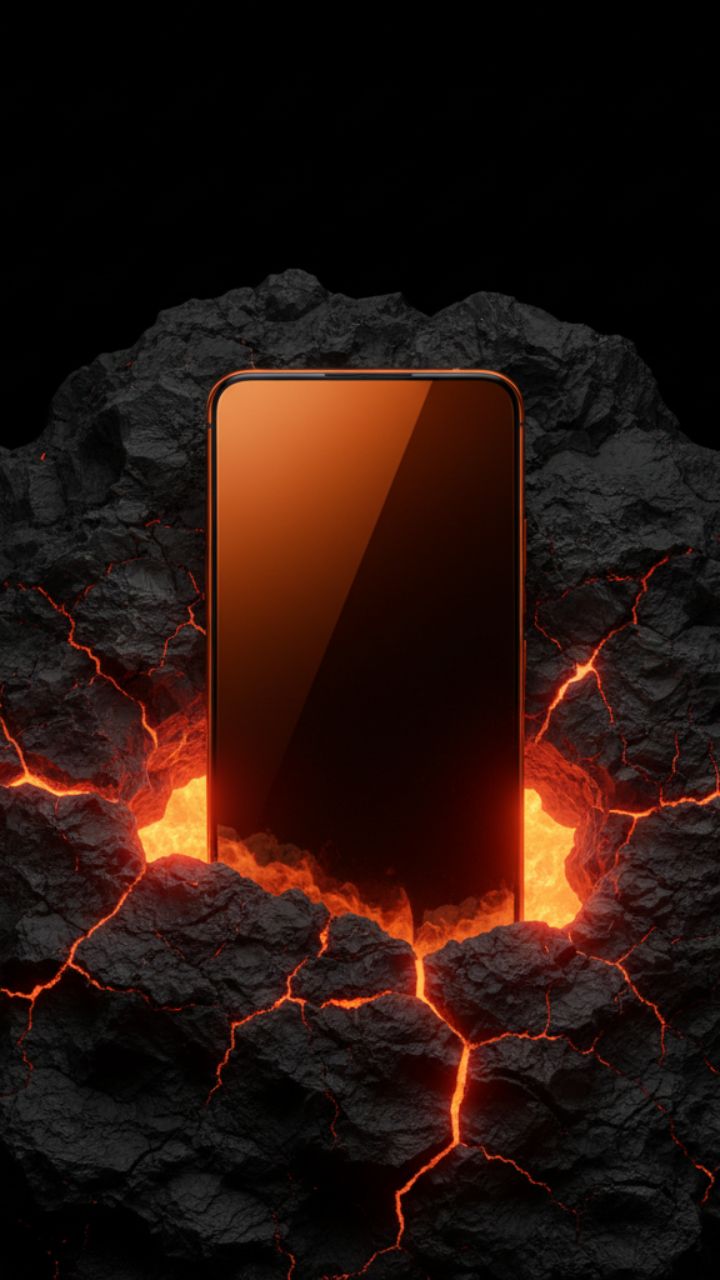 Eruption Core: The Volcanic AMOLED Wallpaper