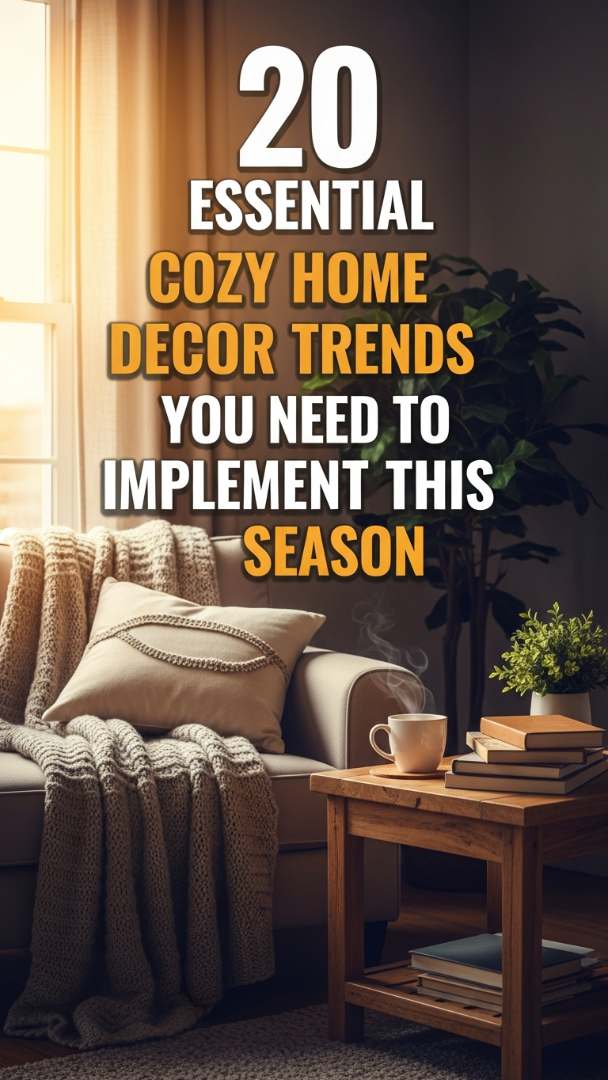 20 Essential Cozy Home Decor Trends You Need to Implement This Season