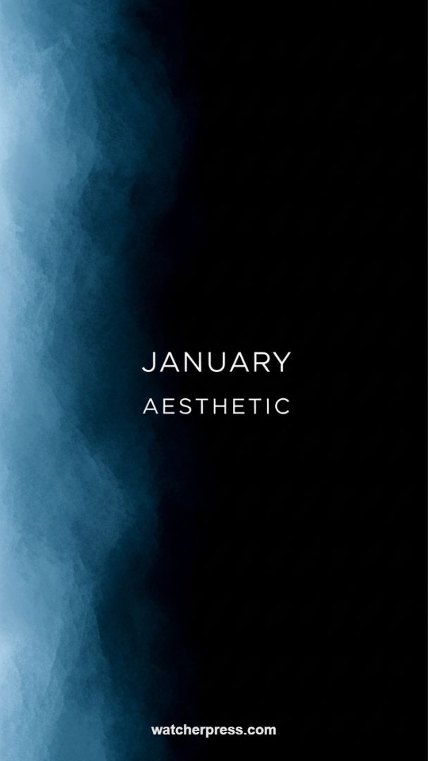 High-Contrast Cerulean Fade: Moody Abstract Wallpaper for Winter