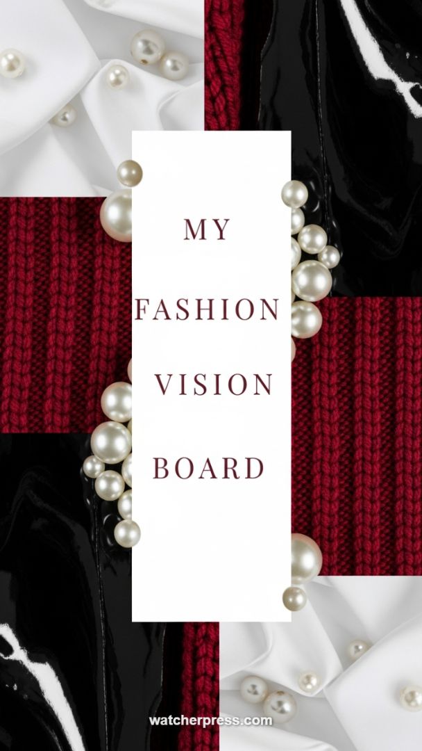 High-Contrast Elegance: The Preppy Power Vision Board