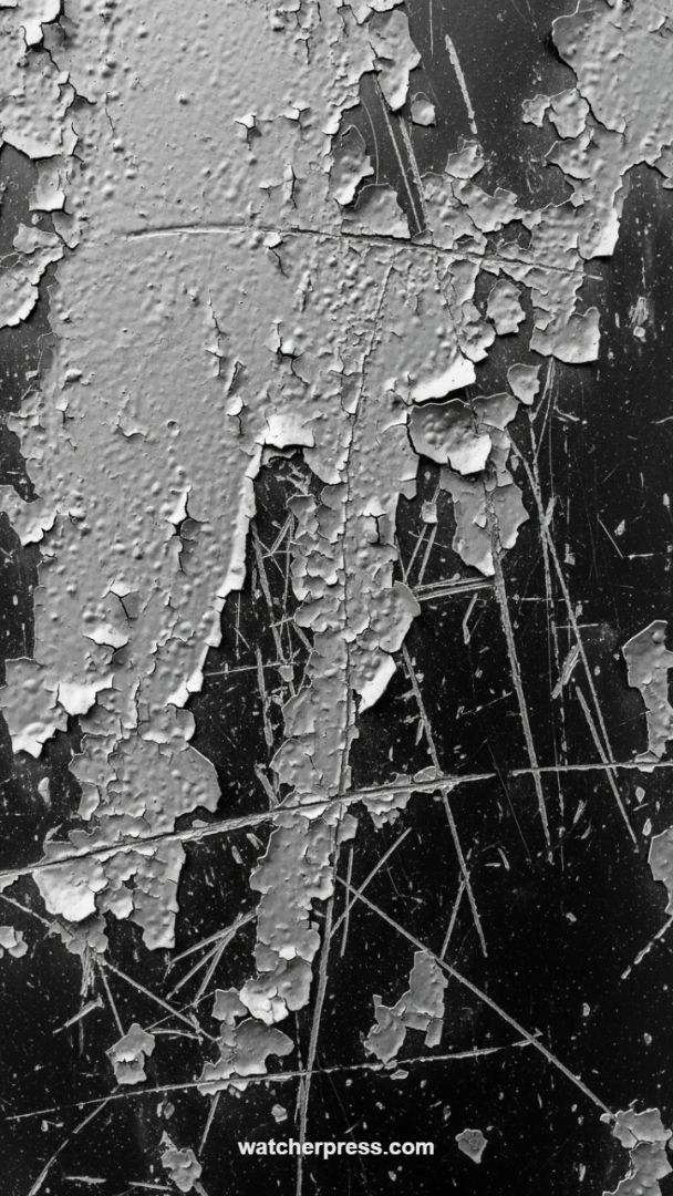 High-Contrast Monochrome Industrial Grunge Texture