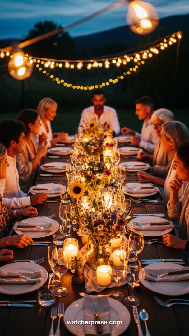 Layered Lighting and Centerpiece Design for Ultimate Dinner Party Ambiance