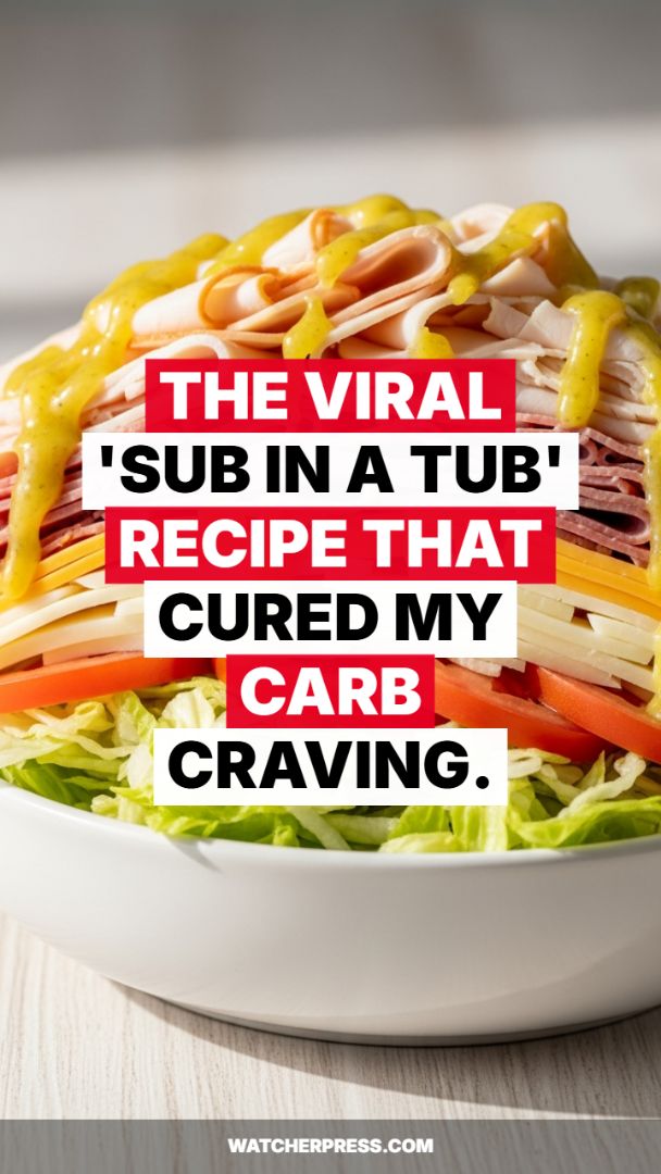 Low-Carb Deli Power Bowl: The Viral 'Sub in a Tub' Assembly