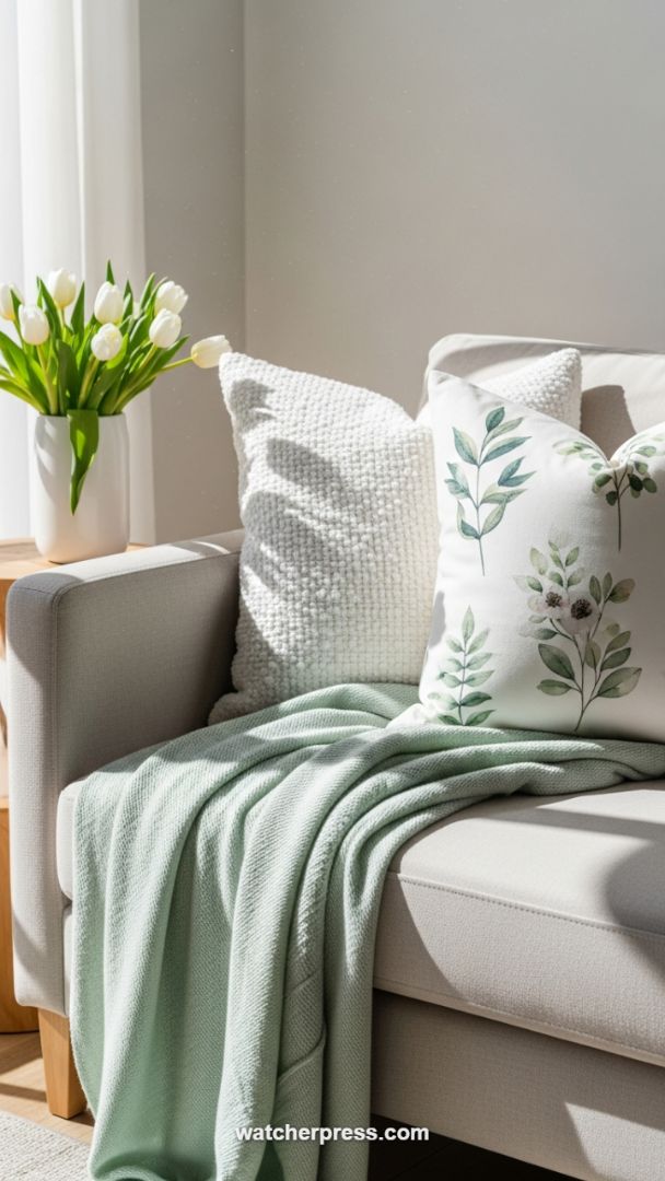 Luxurious Layering: Botanical Prints and Mint Hues for a Zen Outdoor Retreat