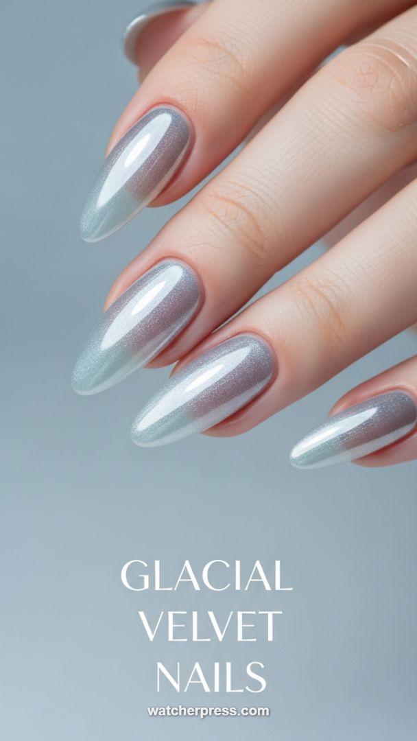 Mastering the Iridescent Glacial Ombre Using Magnetic Gel Polish