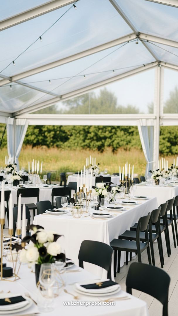 Mastering the Monochrome: High-Contrast Table Settings for Outdoor Chic