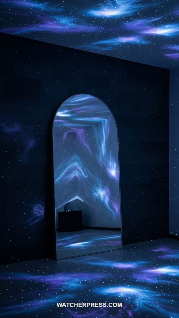Maximizing Ambiance: The Arched Mirror and Cosmic Nebula Projector Pairing
