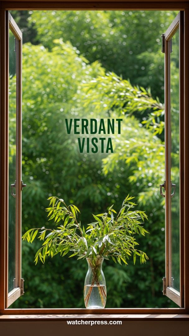 Maximizing the Green View: A Simple Indoor Arrangement to Frame Your Garden Vista