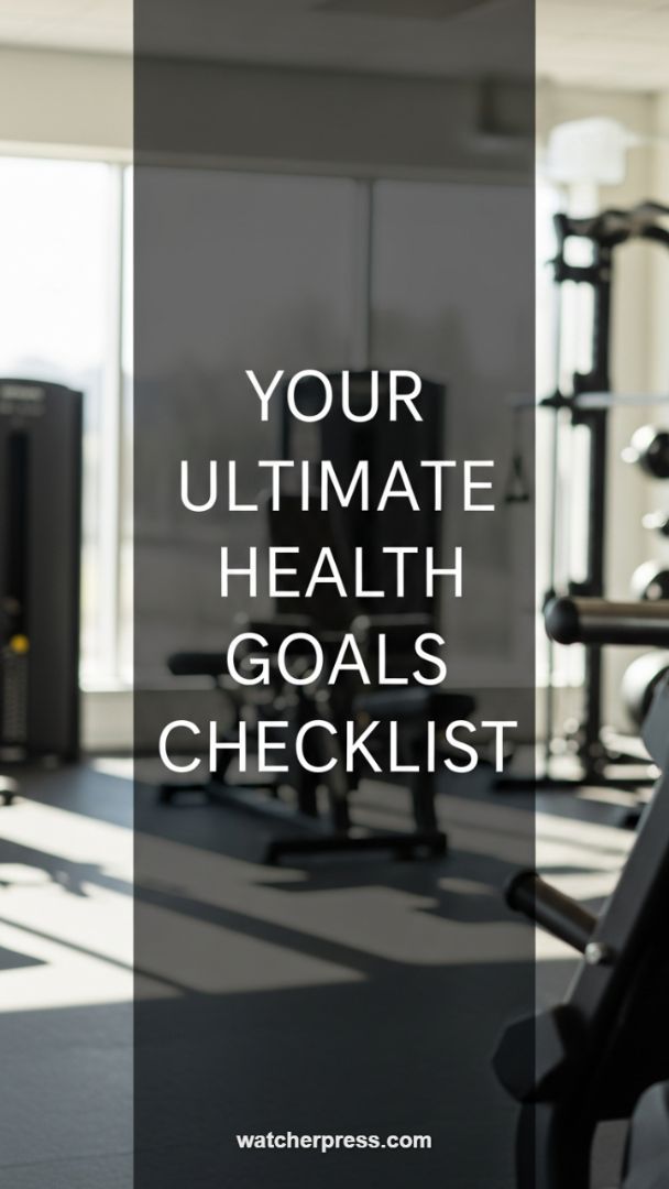 Moving Beyond Vague Resolutions: Your Ultimate Health Goals Checklist Template
