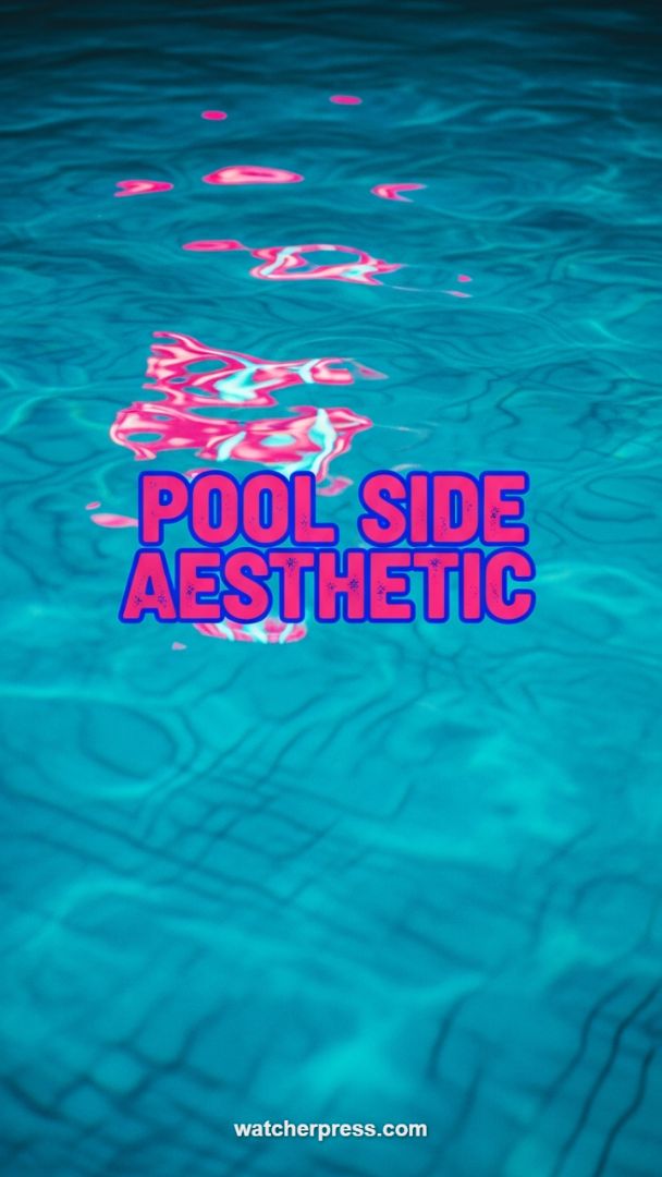 Neon Reflection: The Ultimate Poolside Aesthetic Wallpaper for Summer Vibes