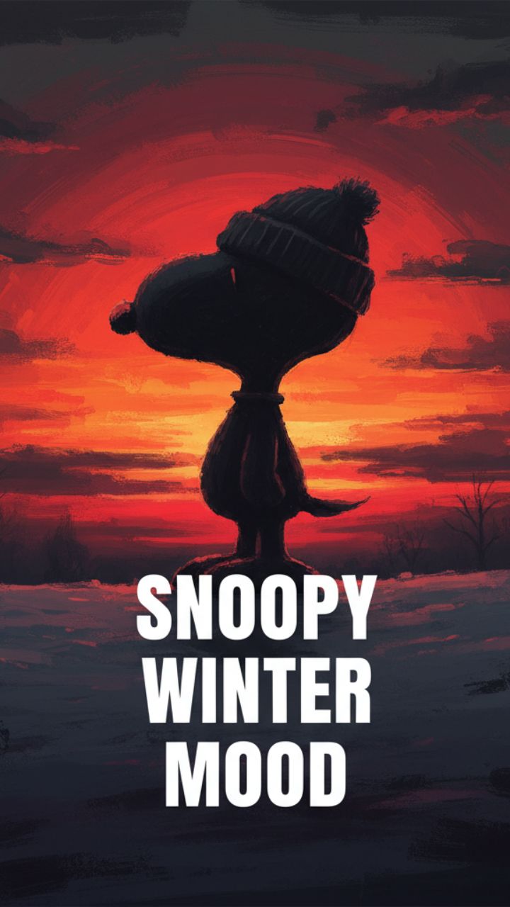Nostalgia Meets Noir: Snoopy's Winter Solstice Vibe