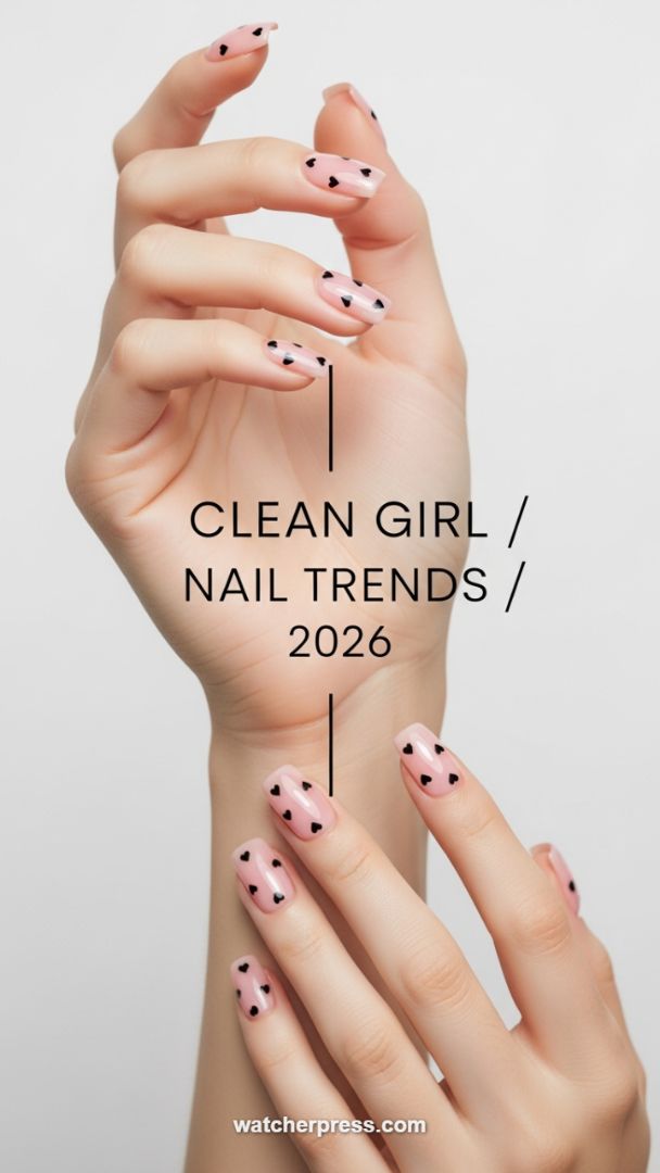 Precision Application: The Minimalist Long Nail Look Featuring Sheer Pink and Micro Heart Detailing