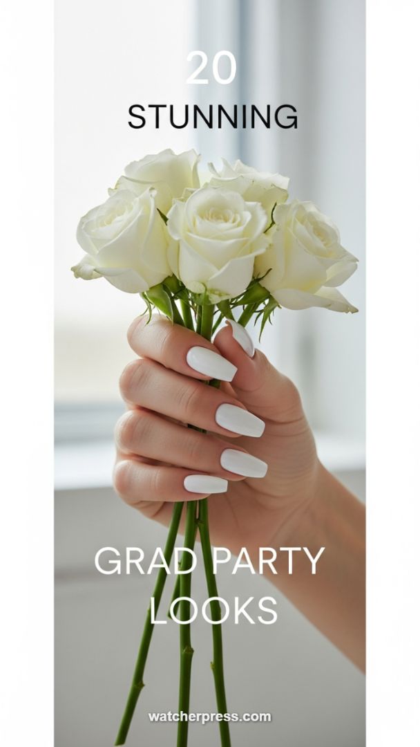 Pure Elegance: The Opaque White Coffin Nail Shape for Seasonal Celebrations