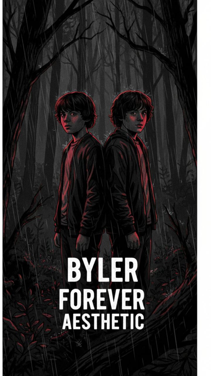 Raining Red: The Ultimate Byler Forever Dark Aesthetic Wallpaper