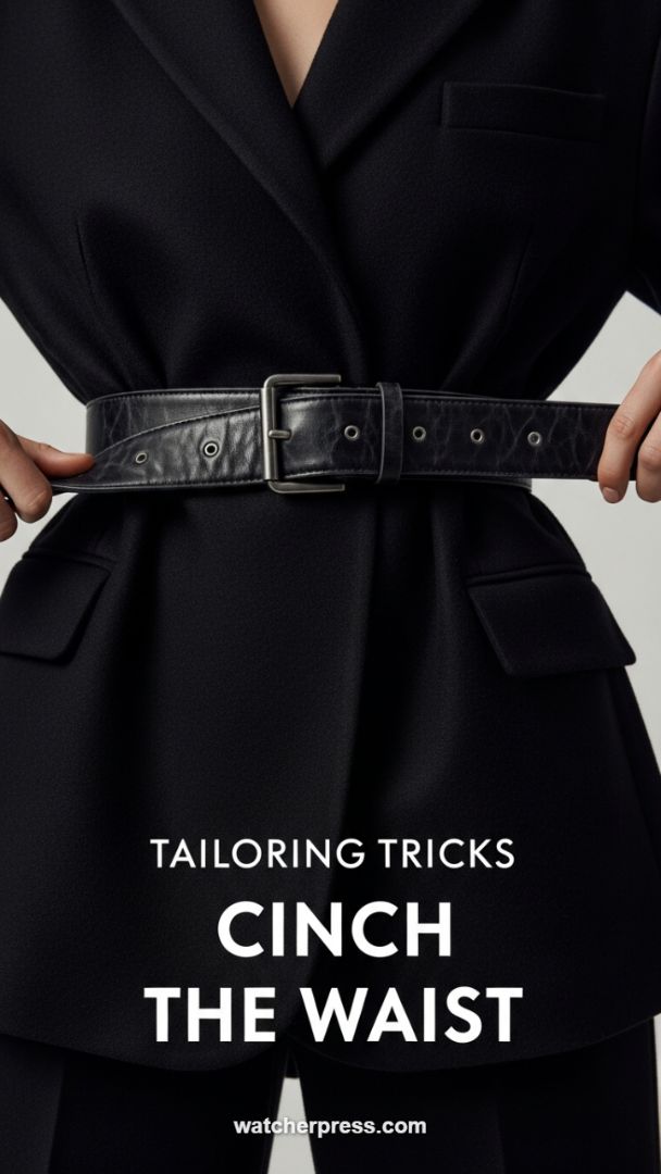 Sculpting the Monochromatic Silhouette: The High-Impact Cinch Technique