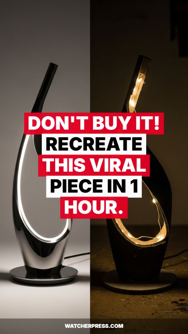 Sculptural Chrome LED Desk Lamp: Merging Modern Artistry with Functional Illumination.