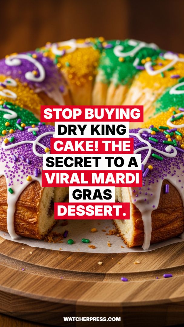 Skip the Dry Store-Bought Cake: The Simple Secret to a Viral, Moist King Cake