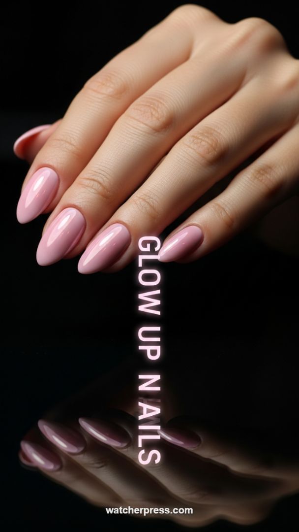 Soft Stiletto Perfection: The Ultimate Gel Glaze in Ballet Pink