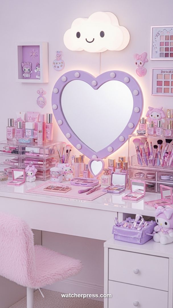 Soft Textures and Ambient Lighting: Creating a Dreamy Makeup Sanctuary