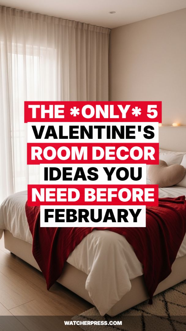 Sophisticated Bedroom Styling: The Power of a Single Deep Red Accent