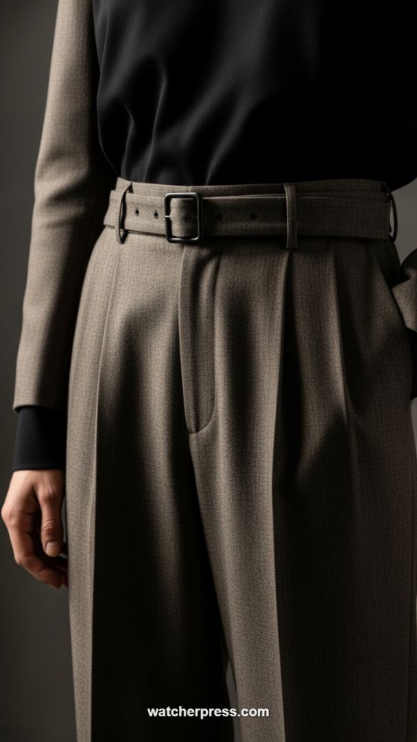 Structured Suiting: Mastering the Cinched Waist and Neutral Palette