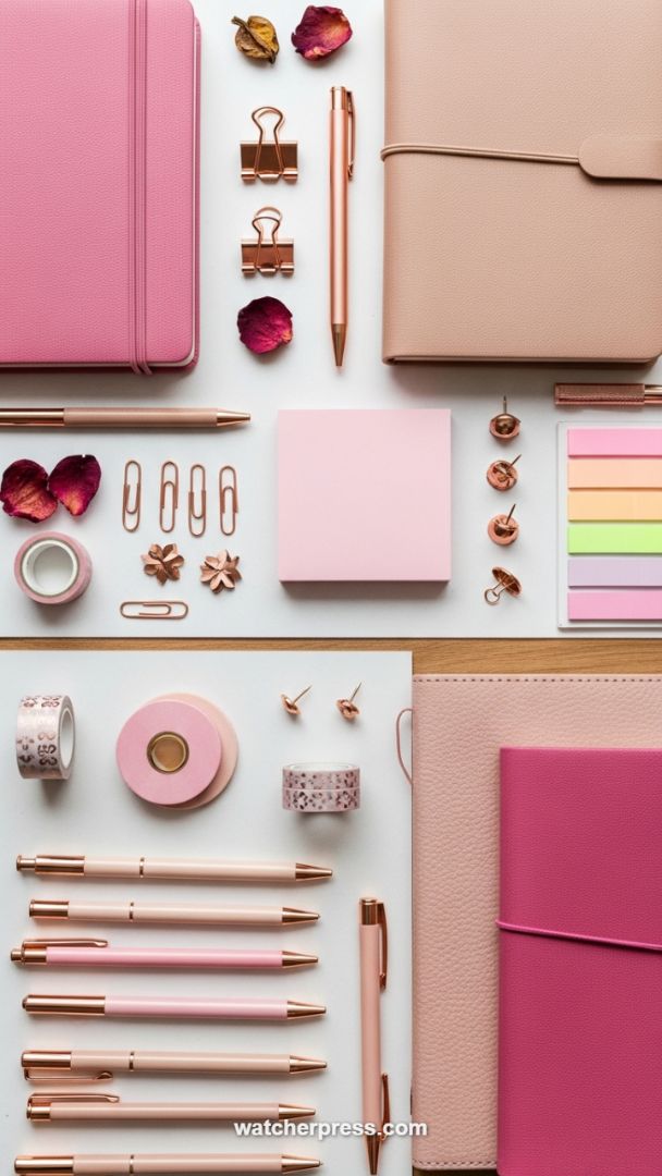 The Aesthetic Advantage: Premium Blush and Rose Gold Supplies for Focused Vision Planning