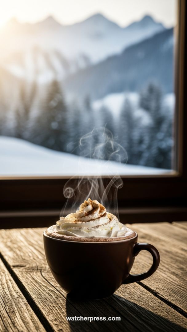 The Alpine Retreat Centerpiece: A Gourmet Hot Cocoa Bar Experience