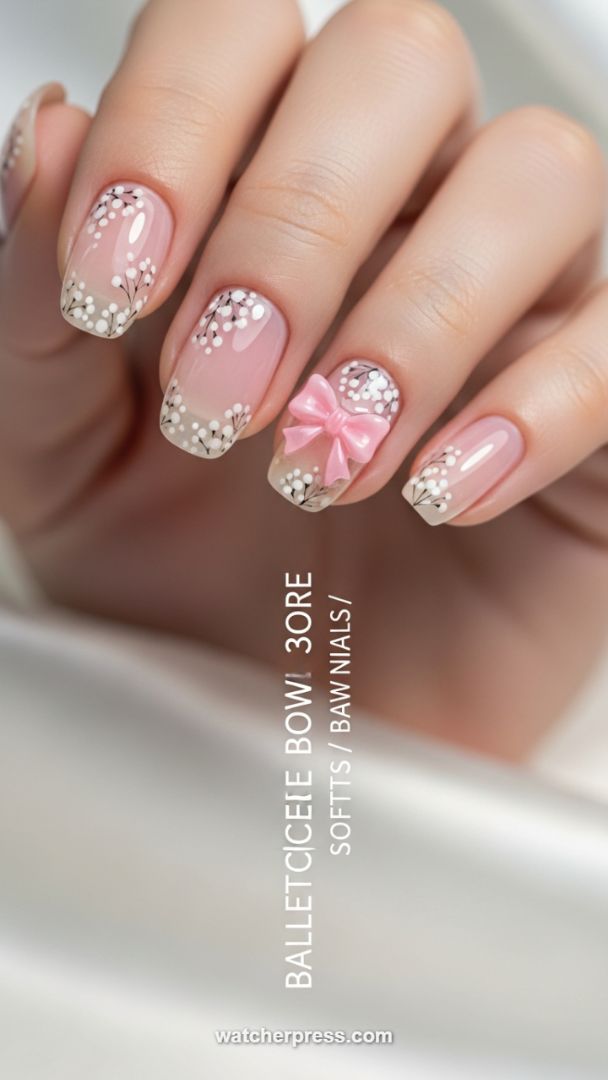 The Art of Adhesion: Seamlessly Applying 3D Gel Charms to Delicate Floral Manicures