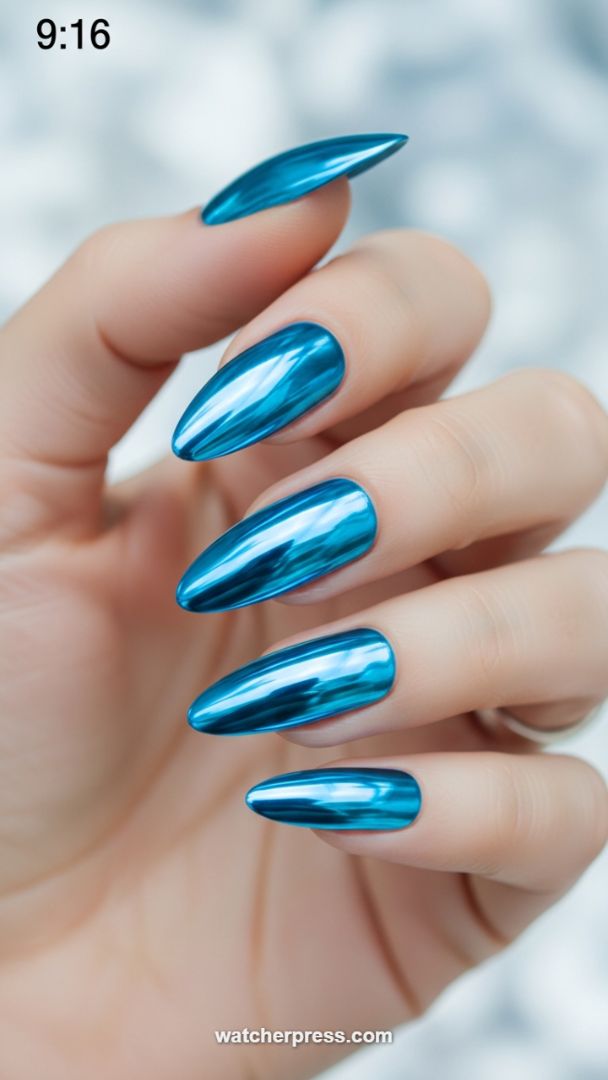 The Chrome Powder Hack: Achieving High-Shine Metallic Finishes on Stiletto Nails