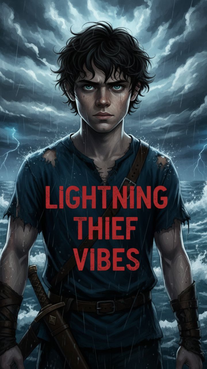 The Demigod Storm: Lightning Thief Aesthetic Wallpaper