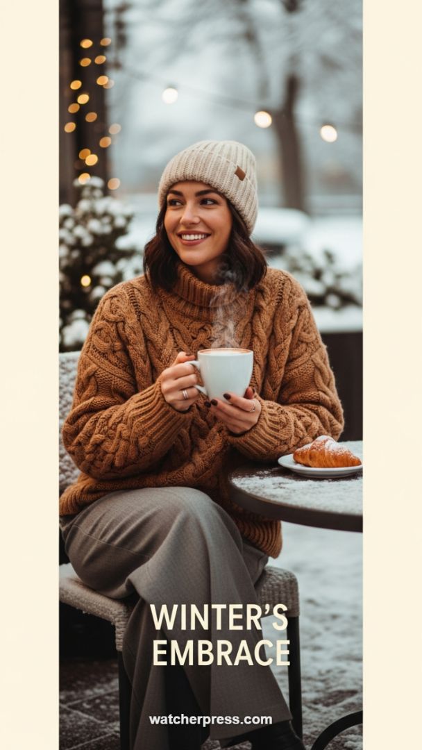 The Essential Investment: High-Quality Cable Knit Sweater and Tailored Trousers