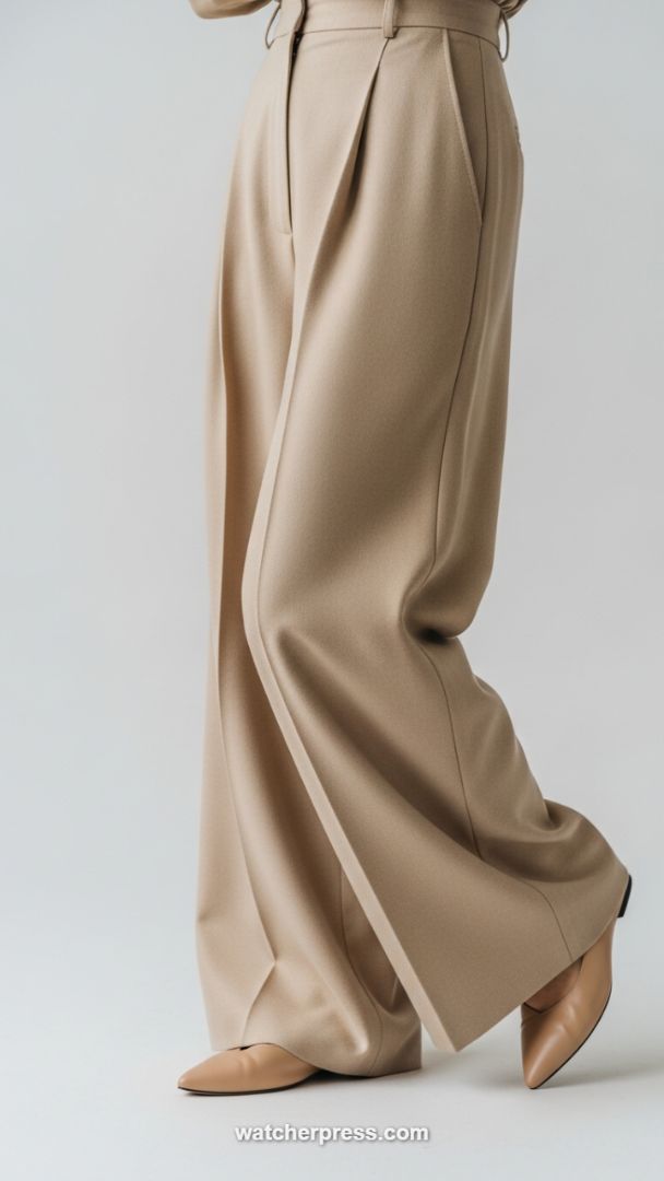 The Essential Wide-Leg Camel Trouser for Effortless Sophistication