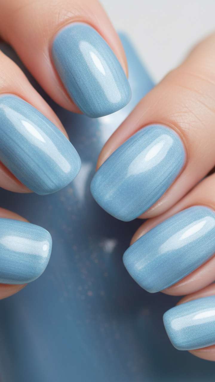 The 'Glacier Mist' Shimmer: Your New Go-To Dusty Blue