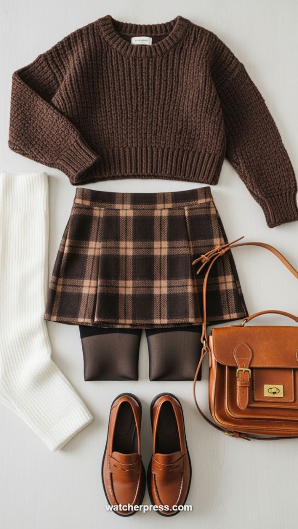 The Heritage Knit: Layered Brown Tones for Elevated Academia Quiet Luxury