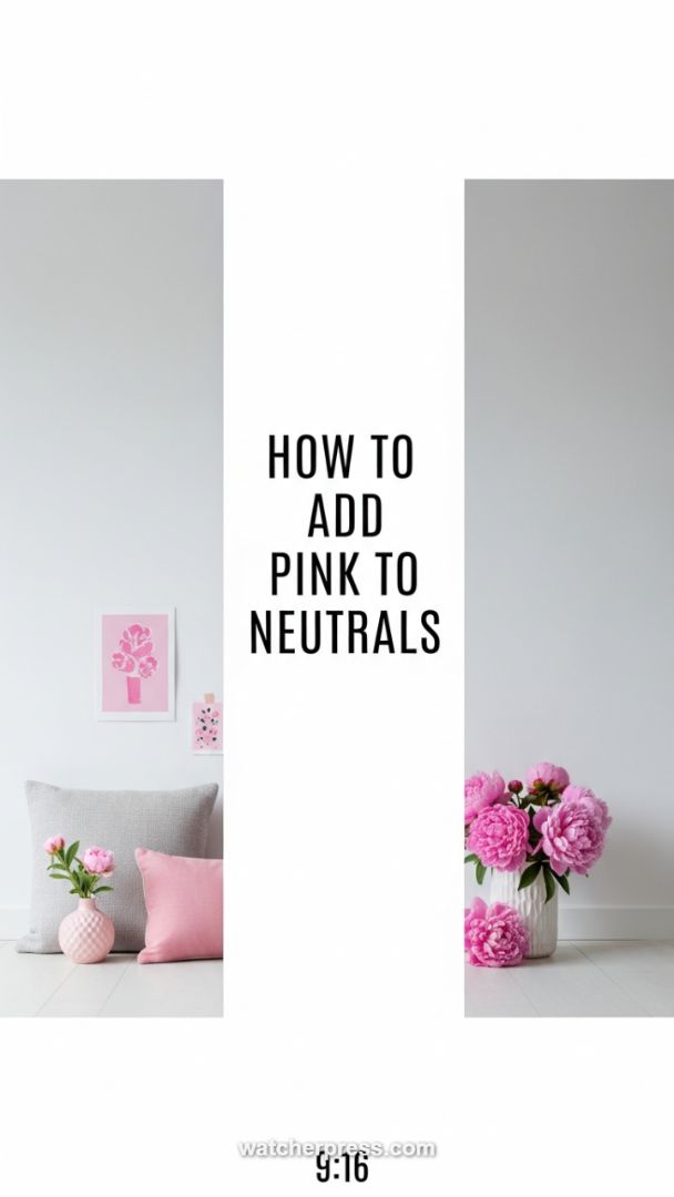 The High-Impact Color Pop: Mastering the Art of Adding Pink Accents to Neutral Decor