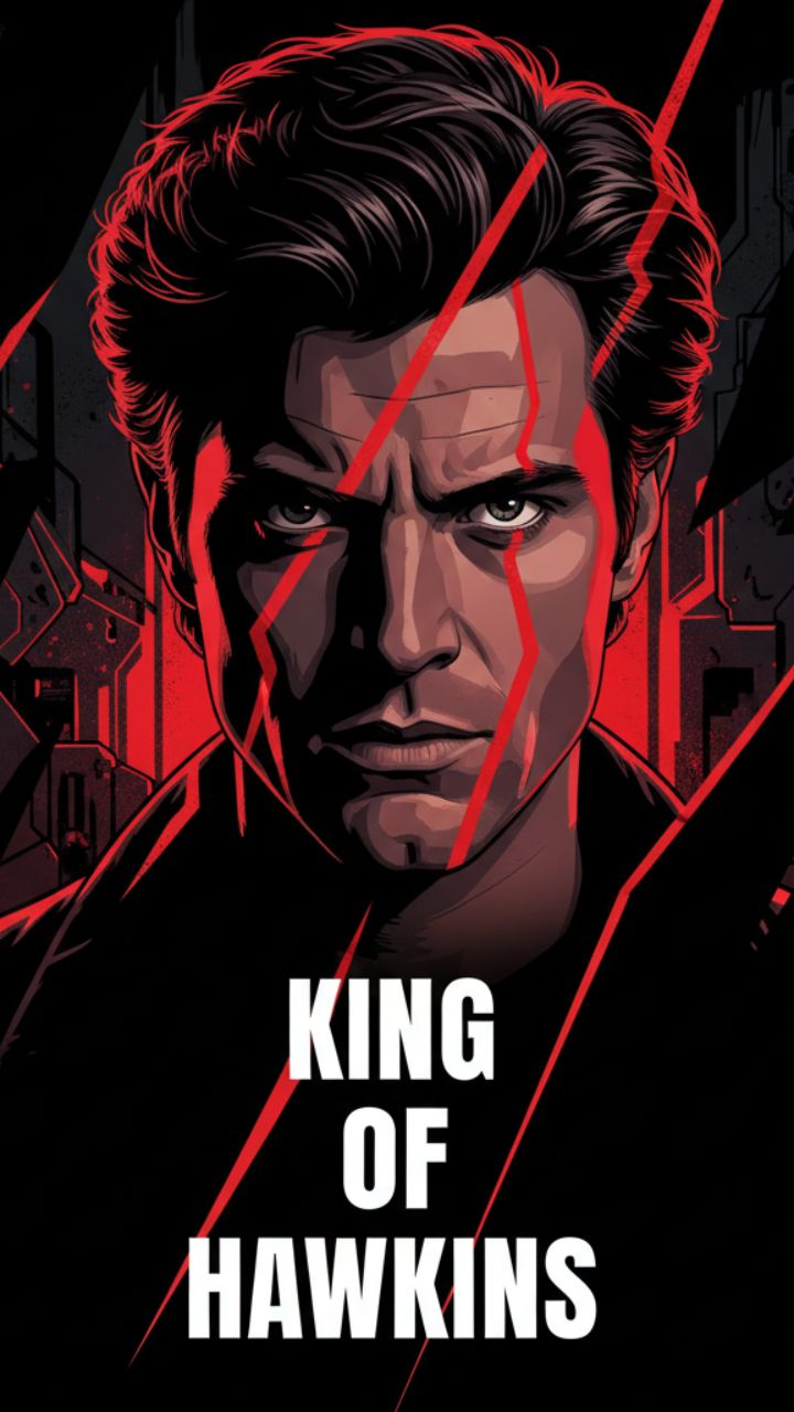 The King of Hawkins: High-Contrast Comic Noir