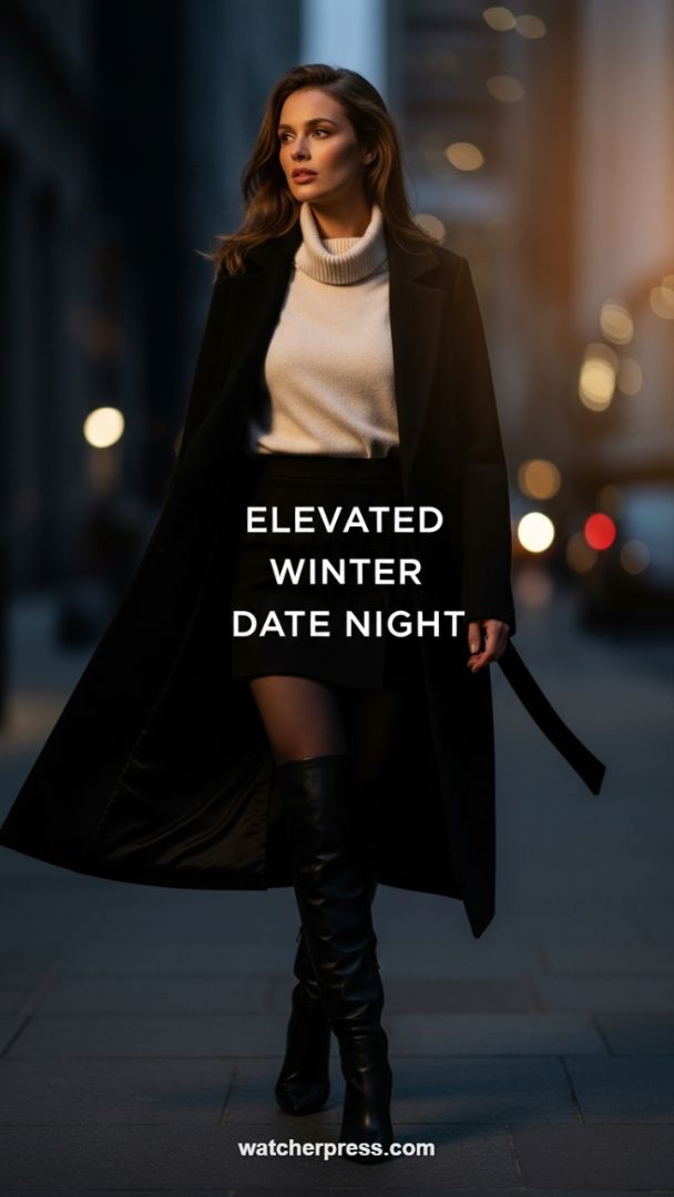 The Longline Wool Coat: Defining Winter Date Night Luxury